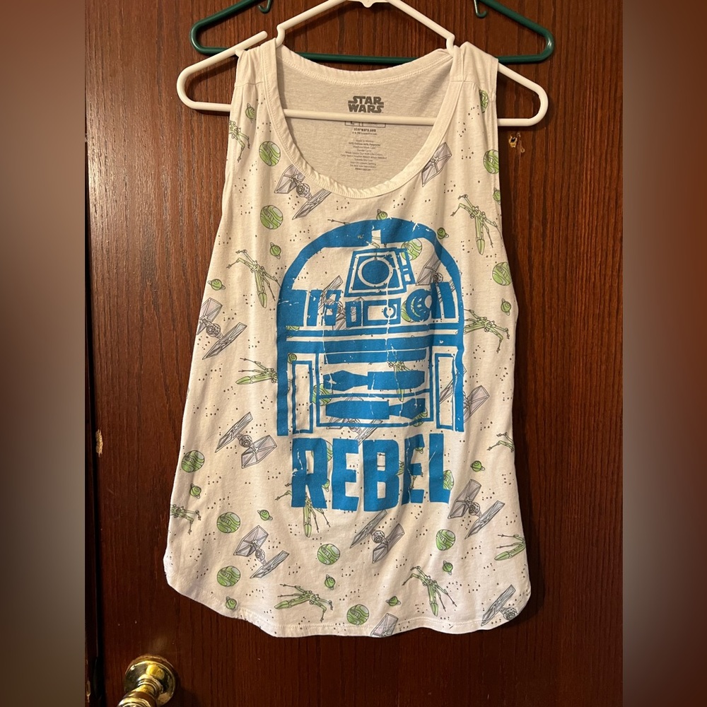 Star Wars tank. I was picked as the rebel on the ride in this shirt!!
